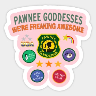 Pawnee goddesses Sticker